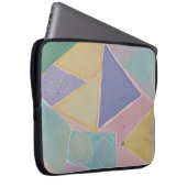 Serene Abstracts: Een Pasteldroom Laptop Sleeve (Voorkant Rechts)