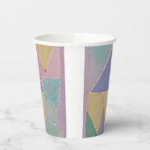 Serene Abstracts: Een Pasteldroom Papieren Bekers (Links)