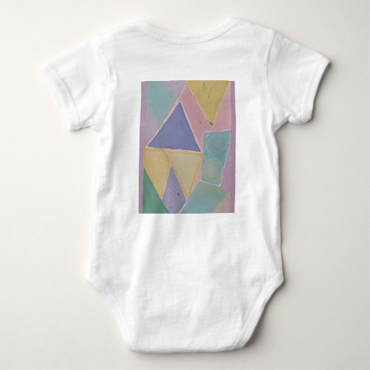 Serene Abstracts: Een Pasteldroom Romper (Achterkant)