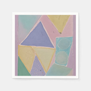 Serene Abstracts: Een Pasteldroom Servet