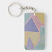 Serene Abstracts: Een Pasteldroom Sleutelhanger (Voorkant)