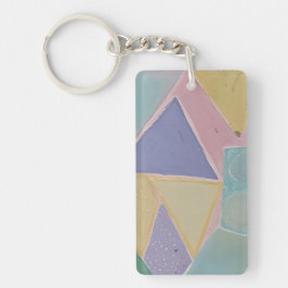 Serene Abstracts: Een Pasteldroom Sleutelhanger
