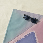 Serene Abstracts: Een Pasteldroom Strandlaken (In situ)