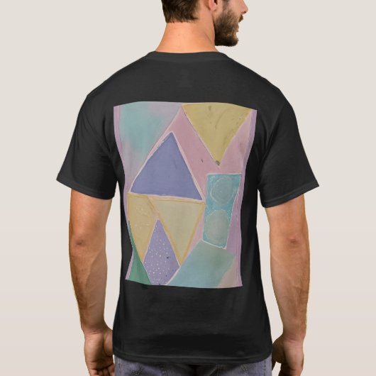 Serene Abstracts: Een Pasteldroom T-shirt (Achterkant)