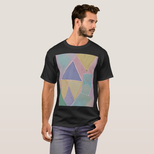 Serene Abstracts: Een Pasteldroom T-shirt (Voorkant volledig)