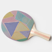 Serene Abstracts: Een Pasteldroom Tafeltennisbatje (Zijkant)