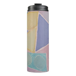 Serene Abstracts: Een Pasteldroom Thermosbeker