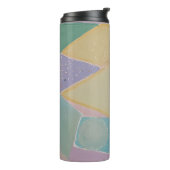 Serene Abstracts: Een Pasteldroom Thermosbeker (Gedraaid links)