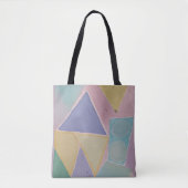 Serene Abstracts: Een Pasteldroom Tote Bag (Voorkant)