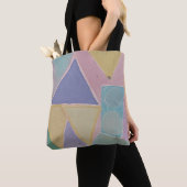 Serene Abstracts: Een Pasteldroom Tote Bag (Dichtbij)