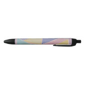 Serene Abstracts: Een Pasteldroom Zwarte Inkt Pen (Bodem)