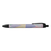 Serene Abstracts: Een Pasteldroom Zwarte Inkt Pen (Bovenkant)