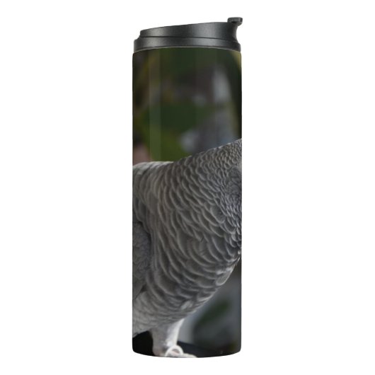Serene African Gray Parrot Thermosbeker (Gedraaid links)
