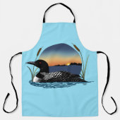 Serene Amerikaanse Ducker Zonsondergang Blauwe Wil Schort (Voorkant)