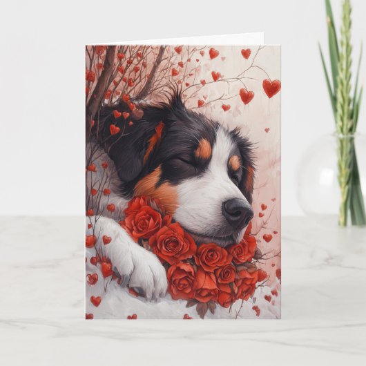 Serene Anatolische Herders Valentijnsdag Kaart (Voorkant)