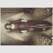 Serene Angel Bicycle Meadow Vintage Decoupage Tissuepapier (Voorkant)