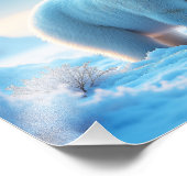 Serene Arctic Sunset met Polar Beer – Natuur Foto Afdruk (Hoek)