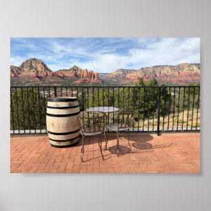 Serene Arizona berglandschap Poster