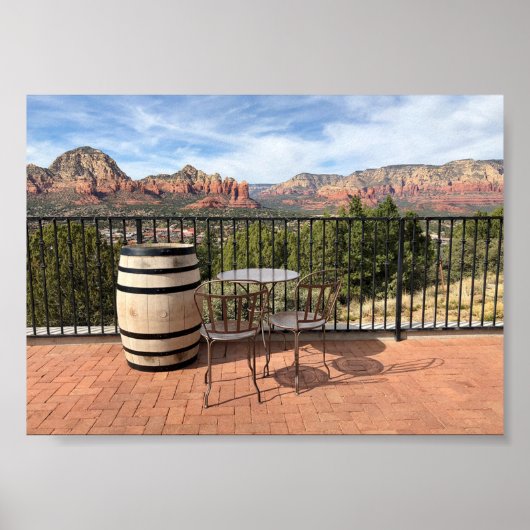 Serene Arizona berglandschap Poster (Voorkant)