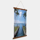 Serene Aruba Waterways Hangend Wandkleed (Gebogen)
