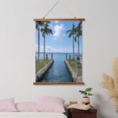 Serene Aruba Waterways Hangend Wandkleed (Slaapkamer)