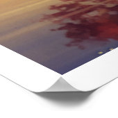 Serene Autumn Lake Wall Art – Natuur geïnspireerd Poster (Hoek)