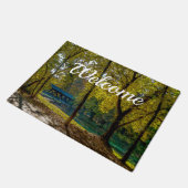 Serene Autumn Walk Painterly Welkom Doormat Deurmat (Schuin)