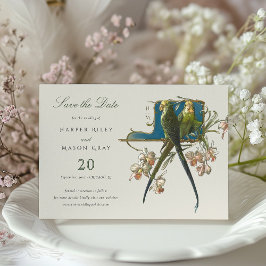 Serene Aviary 'Save the Date' bruiloft uitnodiging