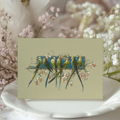 Serene Aviary 'Save the Date' bruiloft uitnodiging