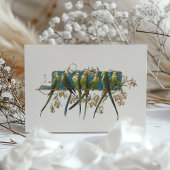 Serene Aviary 'Save the Date' bruiloft uitnodiging