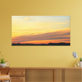 Serene Avondhemel Boven Velden Canvas Afdruk (Insitu (Woonkamer))