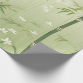 Serene Bamboe Bloesem Aziatisch (1) Cadeaupapier (Hoek)
