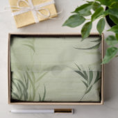 Serene Bamboe Bloesem Aziatisch  (1) Tissuepapier (Geschenk)