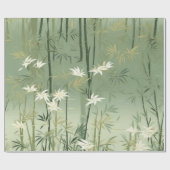 Serene Bamboe Bloesem Aziatisch  (6) Cadeaupapier (Vlak)