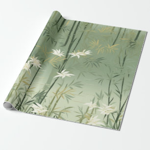 Serene Bamboe Bloesem Aziatisch  (6) Cadeaupapier