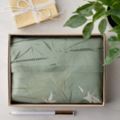 Serene Bamboe Bloesem Aziatisch  (6) Tissuepapier (Geschenk)