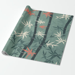 Serene Bamboe Bloesem Aziatisch  (7) Cadeaupapier