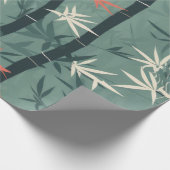 Serene Bamboe Bloesem Aziatisch (7) Cadeaupapier (Hoek)