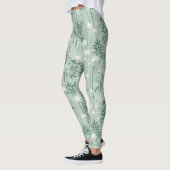 Serene Bamboe Bloesem Aziatisch (7) Leggings (Links)