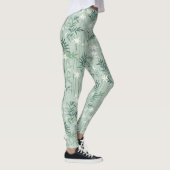 Serene Bamboe Bloesem Aziatisch (7) Leggings (Rechts)