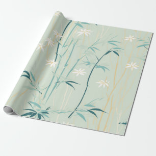 Serene Bamboe Bloesem Aziatisch (9) Cadeaupapier