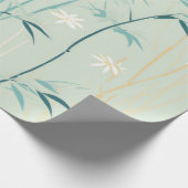 Serene Bamboe Bloesem Aziatisch (9) Cadeaupapier (Hoek)