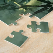 Serene Bamboe Bos Mistige Gloed Legpuzzel (Zijkant)