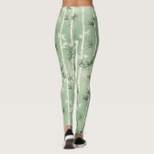 Serene Bamboebloesem Aziatisch (2) Leggings (Achterkant)
