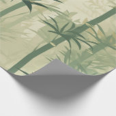 Serene Bamboebloesem Aziatisch (3) Cadeaupapier (Hoek)