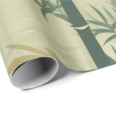 Serene Bamboebloesem Aziatisch (3) Cadeaupapier (Rol Hoek)