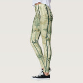 Serene Bamboebloesem Aziatisch (3) Leggings (Links)