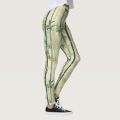 Serene Bamboebloesem Aziatisch (3) Leggings (Rechts)