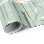 Serene Bamboebloesem Aziatisch (4) Cadeaupapier (Rol Hoek)