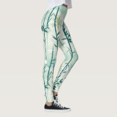Serene Bamboebloesem Aziatisch (4) Leggings (Rechts)